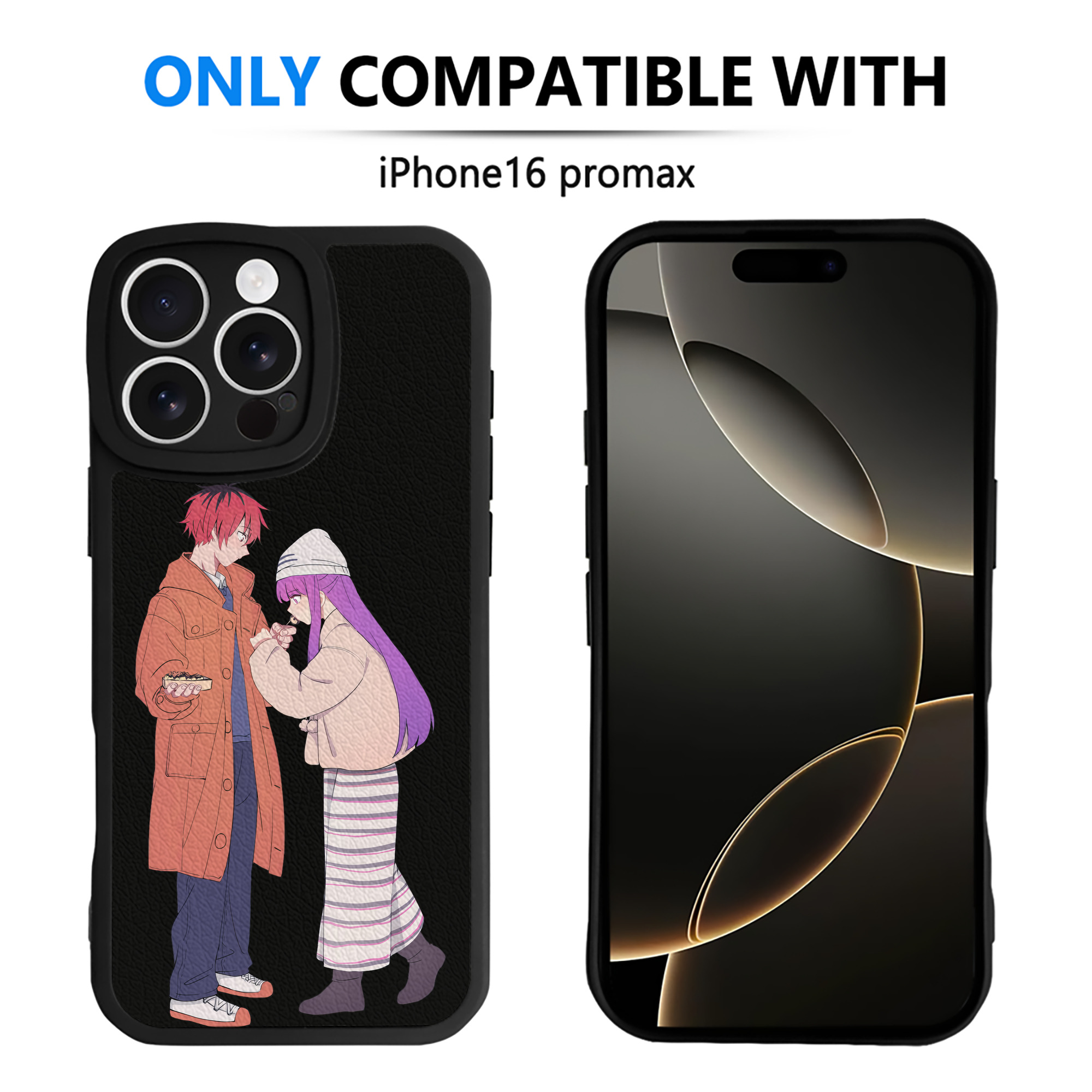 （画像用） 葬送のフリーレン Frieren 【iPhone 16シリーズ対応】シリコンスマホケース（レザー調） 材質：シリコン